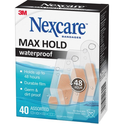 Nexcare Max Hold Waterproof Bandages - MMMMHW40CA