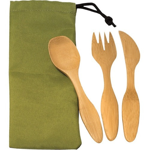 Geocan Bamboo Cutlery Set - GCIXG3BAM