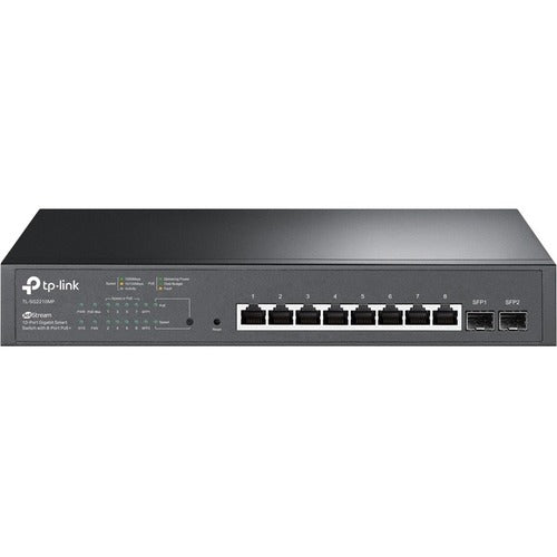 TP-Link TP-Link JetStream 10-Port Gigabit Smart Switch with 8-Port PoE+ TPLTLSG2210MP