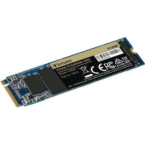 Verbatim Verbatim Vi3000 512 GB Solid State Drive - M.2 2280 Internal - PCI Express NVMe (PCI Express NVMe 3.0 x4) VER70872