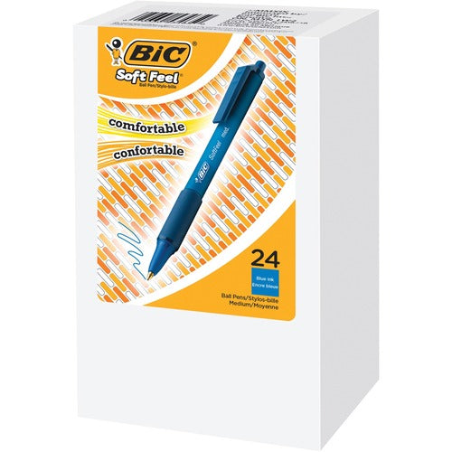 BIC BIC Soft Feel Ballpoint Pen BICSCSMB24BBE