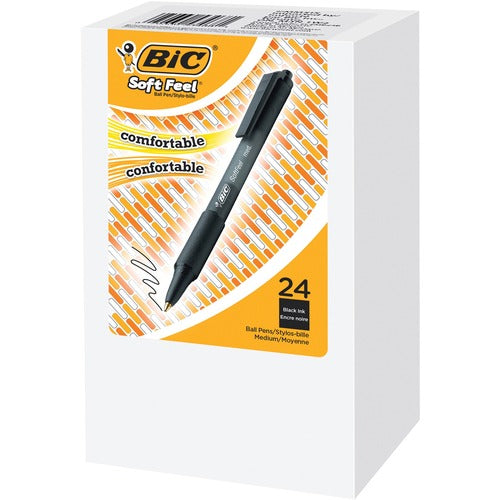 BIC BIC Soft Feel Ballpoint Pen BICSCSMB24BBK