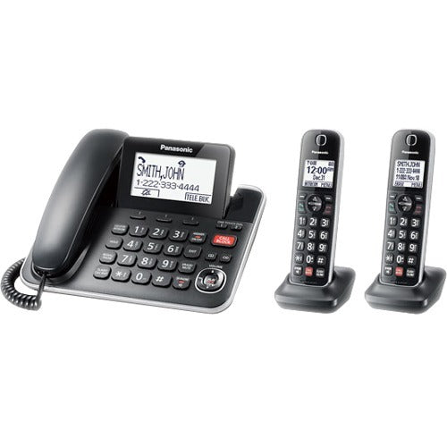 Panasonic Panasonic KX-TGF872B DECT 6.0 Corded/Cordless Phone - Black PANKXTGF872B