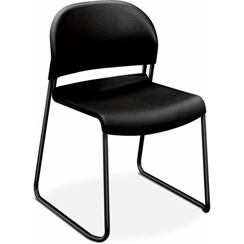 HON HON GuestStacker High-Density Stacking Chair |Onyx Shell HON4031ONT  FRN