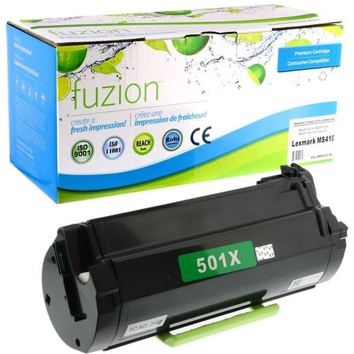 Fuzion Fuzion Remanufactured Extra High Yield Laser Toner Cartridge - Alternative for Lexmark 50F1X00 - Black - 1 Each GSUGSLXMS410