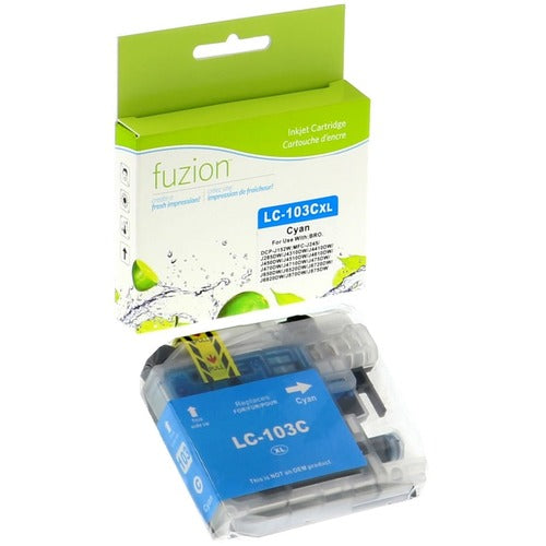 Fuzion Fuzion Inkjet Ink Cartridge - Alternative for Brother LC103 - Cyan - 1 Each GSUIJLC103C