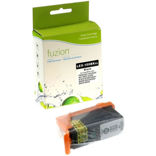 Fuzion Fuzion Inkjet Ink Cartridge - Alternative for Lexmark 100XL - Black - 1 Each GSUIJL100XLK
