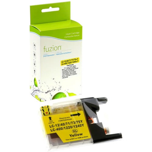 Fuzion Fuzion High Yield Inkjet Ink Cartridge - Alternative for Brother LC75 - Yellow - 1 Each GSUIJLC75Y
