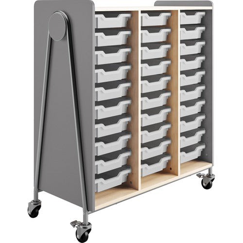 Safco Safco Whiffle Typical Triple Rolling Storage Cart SAF3930GRY  FRN