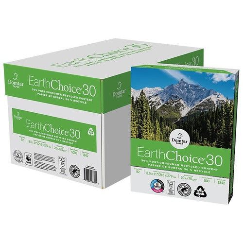 Domtar Domtar EarthChoice Laser, Inkjet Copy & Multipurpose Paper - White - Recycled DMR3964