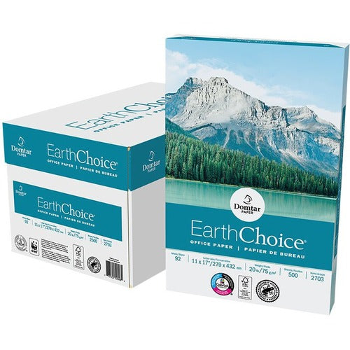 Domtar Domtar EarthChoice Laser, Inkjet Copy & Multipurpose Paper - White - Recycled DMR2703  FRN