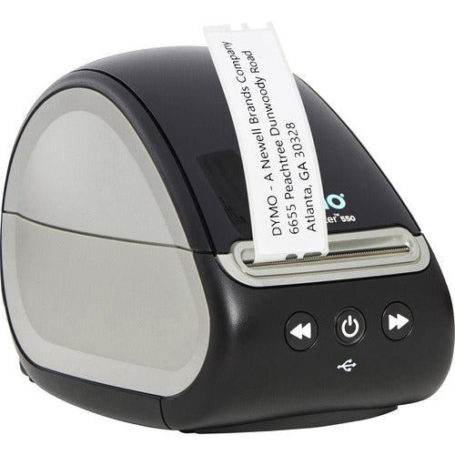 Dymo Dymo LabelWriter 550 Direct Thermal Printer - Monochrome - Label Print - USB - Yes - Black DYM2112552