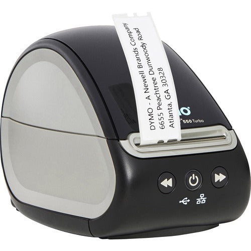 Dymo Dymo LabelWriter 550 Direct Thermal Printer - Monochrome - Label Print - Ethernet - USB - Yes - Black DYM2112553
