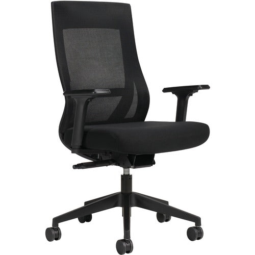 Offices To Go Offices To Go Zim Synchro-Tilter Chair High Back Mesh Black GLBOTG11351B  FRN