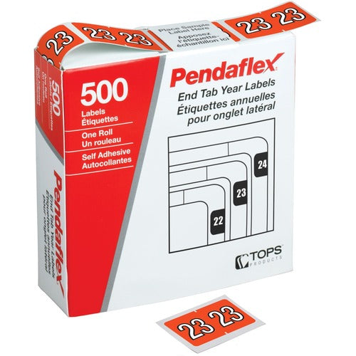 Pendaflex Pendaflex Labels Year 2023 Orange 500/box PFX06723