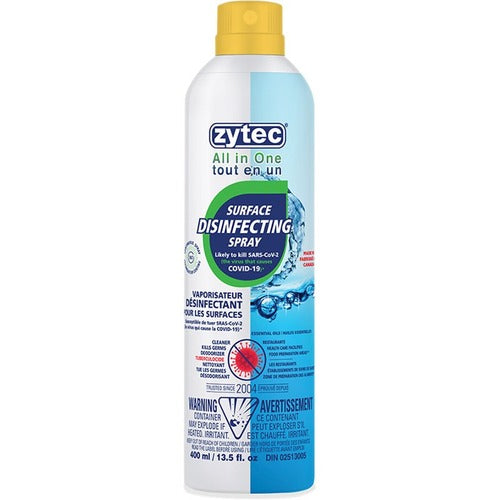 Zytec Zytec Surface Disinfectant Spray (All in One) 400ml / 13.5fl.oz EMP01860