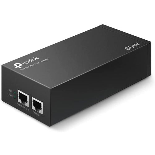 TP-Link TP-Link TP-Link TL-PoE170S - 802.3at/af/bt Gigabit PoE Injector - Non-PoE to PoE Adapter - Supplies up to 60W (PoE++) - Plug & Play - Desktop/Wall-Mount - Distance Up to 328 ft. - UL Certified - Black TPLTLPOE170S