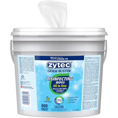 Zytec Zytec Disinfecting Wipes - All in One - 800 Wipes EMP01862