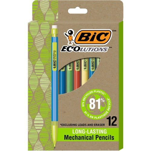 BIC BIC Ecolutions Xtra Life Mechanical Pencil, Black, 12 Pack BICMPE12BLK