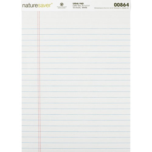 Nature Saver Recycled Legal Ruled Pads - NAT00864