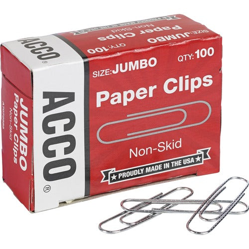 Acco Economy Jumbo Non-Skid Paper Clips - ACC72585