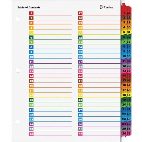 Cardinal OneStep Printable Dividers - CRD60990