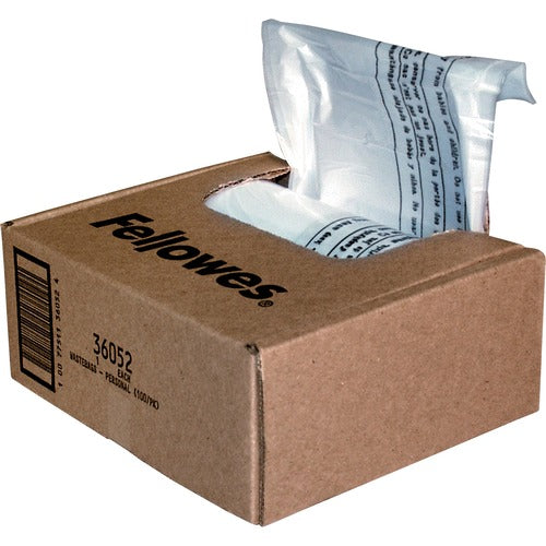 Fellowes Waste Bags for Small Office / Home Office Shredders - FEL36052