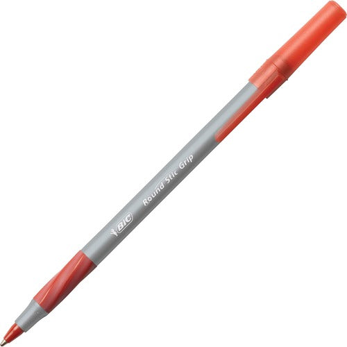 BIC Round Stic Grip Ballpoint Pen - BICGSMG11RD