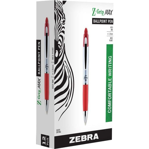 Zebra Pen Z-grip Max Retractable Ballpoint Pens - ZEB22430