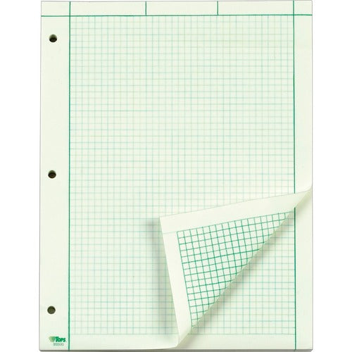 TOPS Green Tint Engineering Computation Pad - Letter - TOP35500