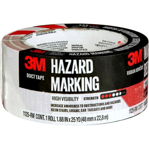 3M 3M Hazard Marking Duct Tape Red/White MMM1125RW