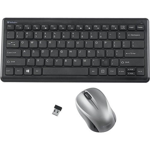 Verbatim Verbatim Silent Wireless Compact Keyboard and Mouse VER70739