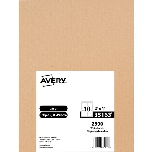 Avery&reg; Avery&reg; White Rectangle Shipping Labels AVE35163