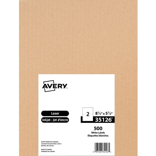 Avery&reg; Avery&reg; White Rectangle Shipping Labels AVE35126