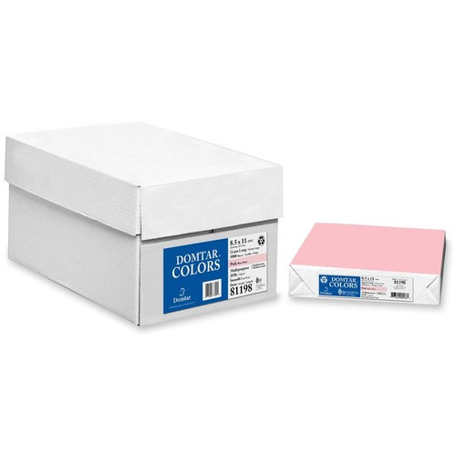 Domtar Domtar Inkjet, Laser Copy & Multipurpose Paper - Pink - Recycled - 30% Recycled Content DMR94314