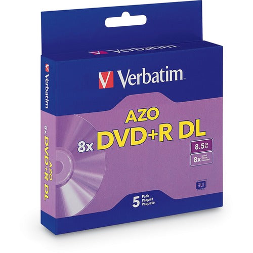 Verbatim 95311 DVD Recordable Media - DVD+R DL - 8x - 8.50 GB - 5 Pack Jewel Case - VER95311