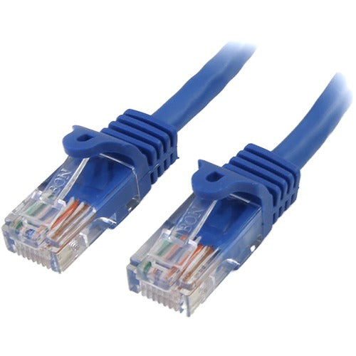 StarTech.com StarTech.com 3 ft Blue Snagless Cat5e UTP Patch Cable STCRJ45PATCH3