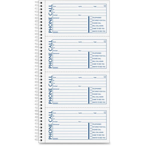 Adams Spiral Bound Phone Message Books - ABFSC1154D