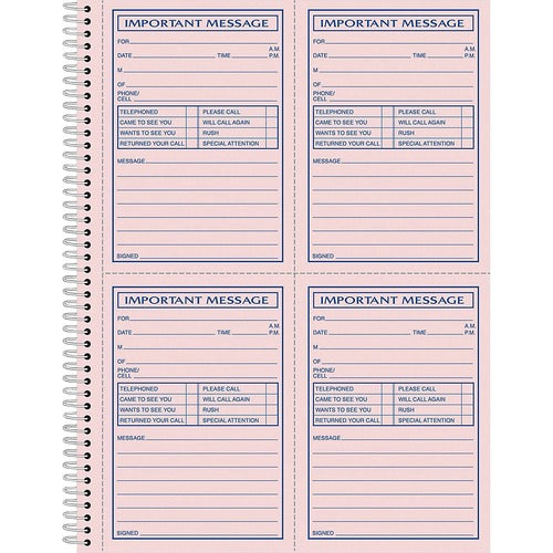 Adams Carbonless Important Message Pad - ABFSC1184P