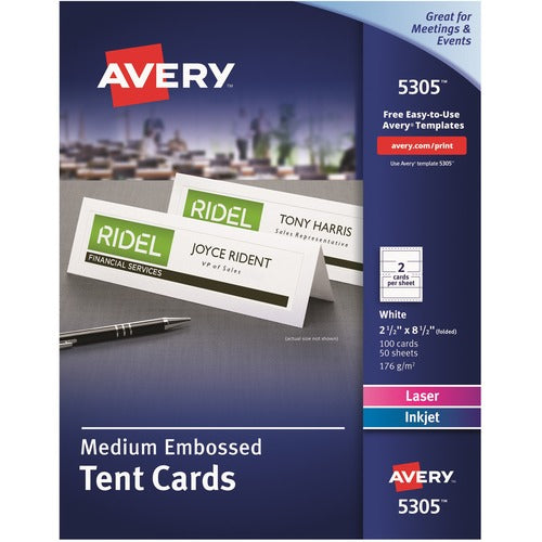 Avery&reg; Laser, Inkjet Tent Card - AVE5305