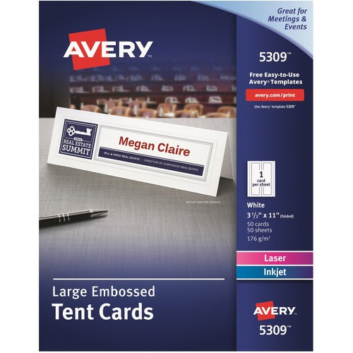 Avery&reg; Laser, Inkjet Tent Card - AVE5309