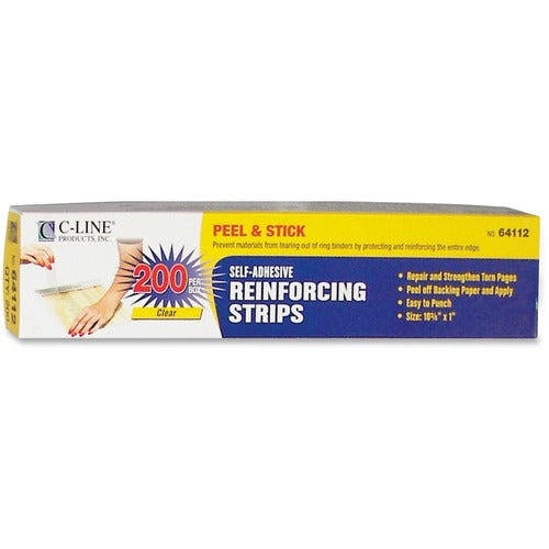 C-Line Self-Adhesive Reinforcing Strips - CLI64112
