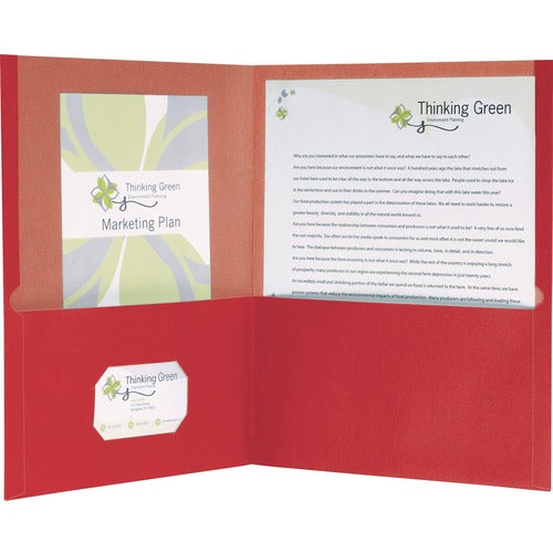 Oxford EarthWise Recycled Twin Pocket Folders - OXF78511