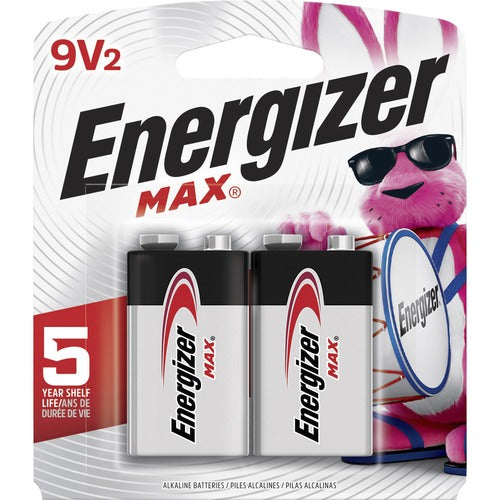 Energizer Max Alkaline 9-Volt Battery - EVE522BP2