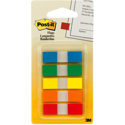 Post-it&reg; 1/2"W Flags in On-the-Go Dispenser - MMM6835CF