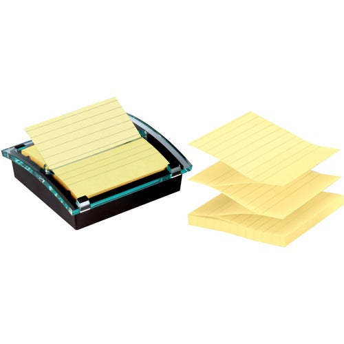 Post-it&reg; Super Sticky Pop-up Yellow Notes and Dispenser - MMMDS440SSVP