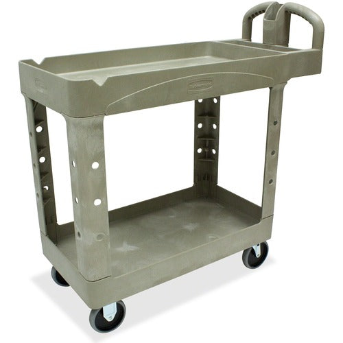 Rubbermaid Commercial Two Shelf Service Cart - RUB450088BG OVZ  FRN
