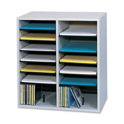 Safco Safco Adjustable Shelves Literature Organizers SAF9422GR