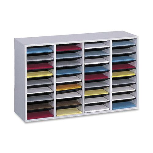 Safco Adjustable Shelves Literature Organizers - SAF9424GR  FRN