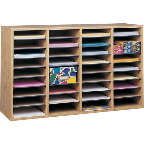 Safco Adjustable Shelves Literature Organizers - SAF9424MO OVZ  FRN